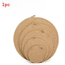 (Jute Loop, 36CM) Coasters Thickened With Waterproof Finish For Living Room Settings Hospitality And