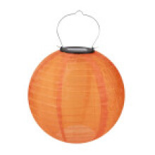 (Orange,20cm/7.87in)Lámpara LED Solar Tela Fiesta Colgante Decoración Colorida Balcón Adornos Jardín