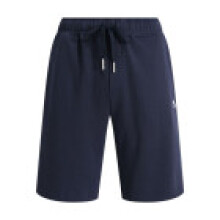 (Navy Blue White,2XL)Pantalones cortos de verano de algodón con frente plano para hombre con detalles de insignia para uso activo estilo de