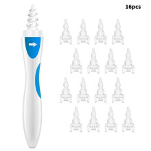 (Opp)Spiral Silicone Ear Picker Set For Comfortable Ear Hygiene Maintenance Personal