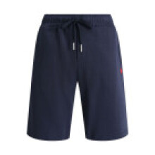 (Navy Blue Red,5XL)Pantalones cortos de verano de algodón con frente plano para hombre con detalles de insignia para uso activo estilo de