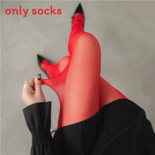 (Red, Plus Size) Sheer Pantyhose 30d Nylon Stockings With Antitangle Technology For Summer