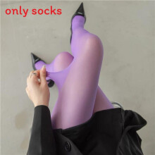 (Purple, One Size) Sheer Pantyhose 30d Nylon Stockings With Antitangle Technology For Summer
