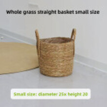 (S) Wicker Storage Rustic Container With Handles For Living Room Decor Plant Holders And