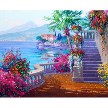 (Color8) Oil Diy Painting Paint By Numbers Digital Hand Painted Paintings Gift Decoration