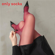 (Burgundy, Plus Size) Sheer Pantyhose 30d Nylon Stockings With Antitangle Technology For Summer