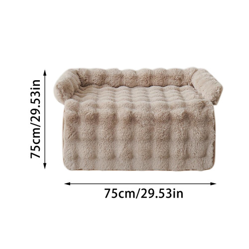 Cozy Fuzzy Dog Mat Washable Calming Bed Sofa Protector 1