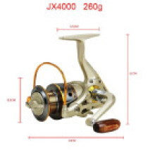 (4000) Spinning Reel Metal Aluminum Alloy Construction Freshwater Enthusiasts Fishing
