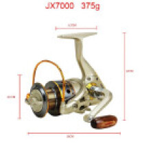 (7000) Spinning Reel Metal Aluminum Alloy Construction Freshwater Enthusiasts Fishing