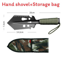(Black Green)Backpacking Shovel Multi Purpose Hand Shovels For Digging Survival Multitool Tool