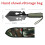 (Black Green)Backpacking Shovel Multi Purpose Hand Shovels For Digging Survival Multitool Tool 1