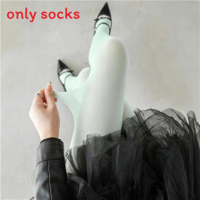 (Mint Green, Plus Size) Sheer Pantyhose 30d Nylon Stockings With Antitangle Technology For Summer