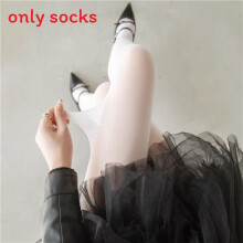 (White, Plus Size) Sheer Pantyhose 30d Nylon Stockings With Antitangle Technology For Summer