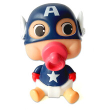 Crayon Shinchan Captain America Toy Decoration Scene Baking Cake Doll Figurine