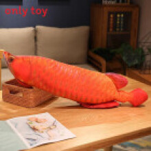 (Red Fish,30cm)Travesseiro de pelúcia em forma de peixe com enchimento de algodão 3D para quarto infantil e decoração lounge