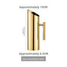 (Gold 1.5L)Highquality Stainless Steel Water Jug With Gold Trim For Cold Drink Serving