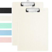 Plastic Clipboard A4 Size 12 x 8.85 Inch White 2Pack