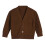 Children's Knit Cardigan V-Neck Button Front Coffee 4-5 1