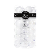 Red Christmas Ball Ornaments 30PCS 6cm