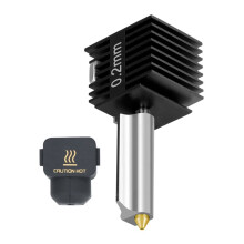 Kit de Hotend pour  Lab A1/A1 pour /A2L Assemblage de Hotend à  Vitesse Buse en Acier Dur avec Revêtement en -Or 0,2 mm