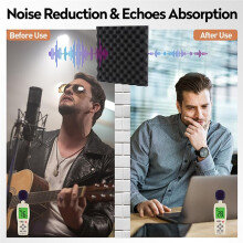 50x50cm Large Size Studio Acoustic Panels Sound Foam Egg Crate Soundproof Absorption Treatment Pad 3.3cm Thickness