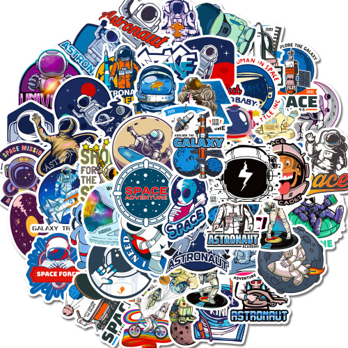 Space Planet Astronaut Stickers NASA Theme 50-Pack 2