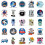 Space Planet Astronaut Stickers NASA Theme 50-Pack 5