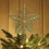 Christmas Tree Topper Star Gold White Plastic 10 Inch 1
