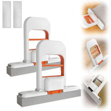 Mini Foldable Desktop Mop with Self-Squeeze Sponge