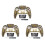 3X for PS5 Elite Gamepad BDM-010 1Rd Generation Version Front Cover Gamepad Replacement Top Cover G 2