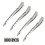 Duck Bill Hair Sectioning Clips Silver 100 pcs 3.5 Inch 1
