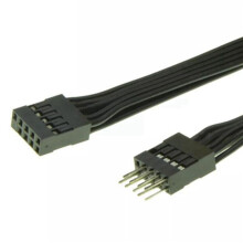 3X Carte Mère Carte Mère 9 Broches USB 2.0 Mâle à Femelle Extension Dupont Câble de Données Cordon Fil Ligne pour PC Bricolage, 30 cm