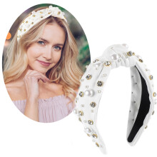 Crystal Knotted Women Headband Luxury Jeweled 1 Piece