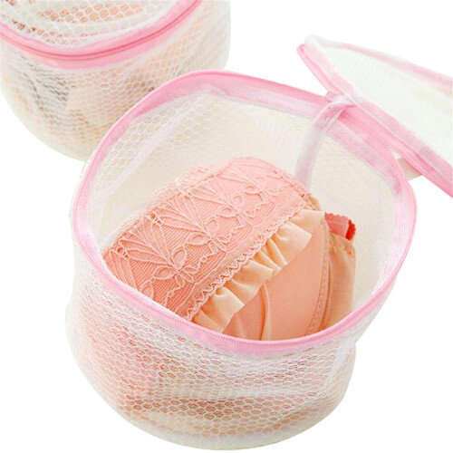 Fabric Storage Organizer Bag With Support Frame For Lingerie Delicate Bras 1