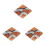 Wooden Drink Coaster Modern Epoxy Resin 4 pcs 2