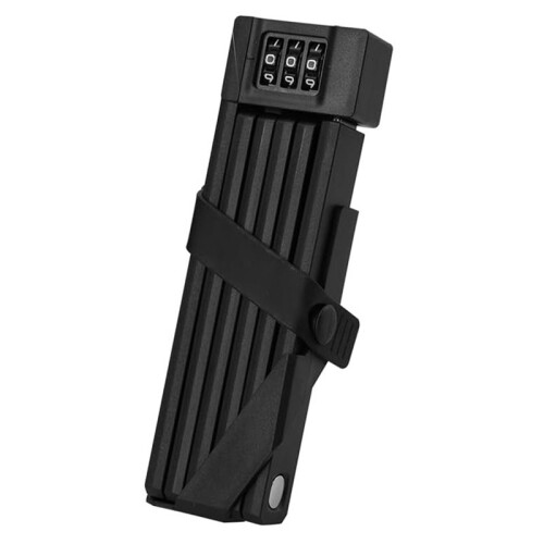 Bike Fold Code Lock,3 Digit Combination Anti-Theft Folding Lock Anti-Saw Protection, Protective Shell, Compact Mount