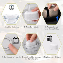 Espresso Machine Cleaning Kit for Luxe Cafe Backflush Discs Tablet Water Filter Sealing for ES501 ES601 ES701