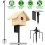 Heavy Duty Adjustable Bird Feeder Pole Black 78.7In 1