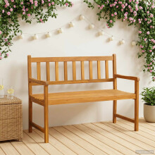 vidaXL Gartenbank 2-Sitzanzahl 110 x 55 x 90 cm Massivholz Akazie