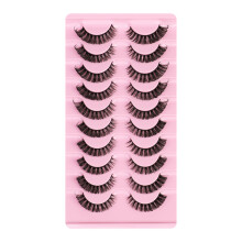 False Eyelashes D-Shaped 3D Effect 10 Pairs