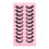 False Eyelashes D-Shaped 3D Effect 10 Pairs 1