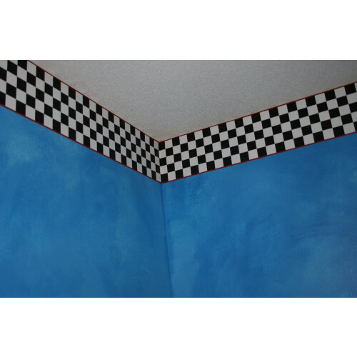 Wallpaper Border Red Edge 6 Inch 2