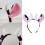 Cartoon Cow Horn Headband Soft Elastic Fabric 2
