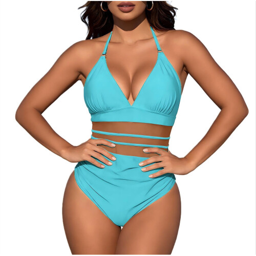 Women's Tummy Control One-Piece Swimsuit Retro Ruched