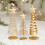 Gold Spiral Christmas Tree Decor with Star Topper 1