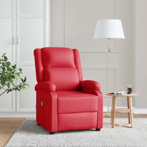 VidaXL vidaXL Massagesessel Rot Kunstleder