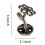 Ceramic Flower-Shaped Toothbrush Holder for Bathroom, Holds 3