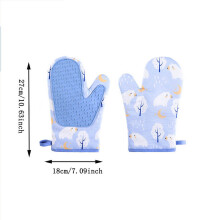 Insulated Oven Gloves for Kitchen Baking, Multicolor