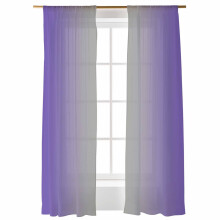 Sheer Curtains Voile Light Filtering 52x96 Inch Ombre