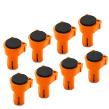 Workbench Peg Brake Stop Clamp 19mm 20mm EVA Rubber 8PCS